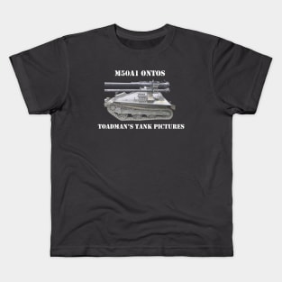 M50A1 Ontos wht-txt-toadman Kids T-Shirt